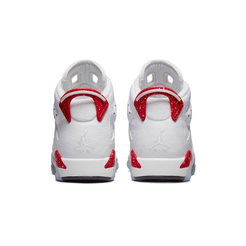 Jordan 6 red white sales grey