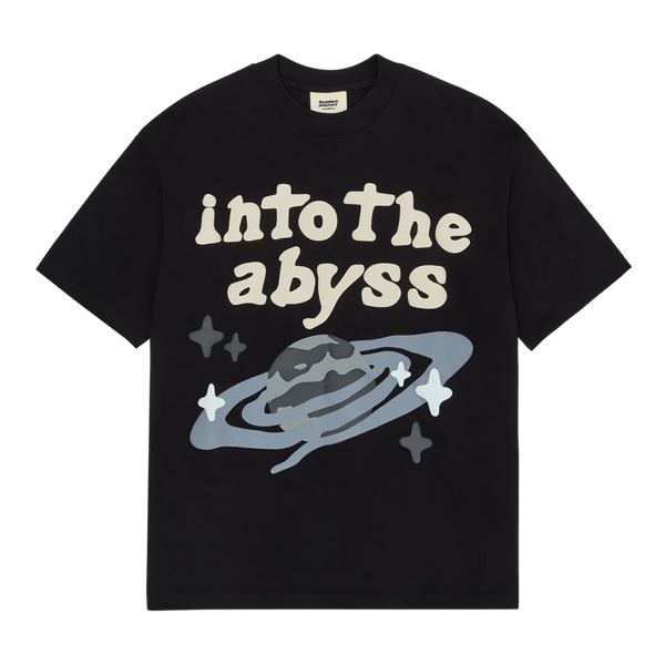 Broken Planet Market T-Shirt 'Into the Abyss' - Soot Black