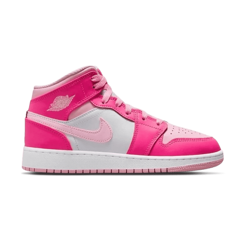 Pink air jordan 1 top mid