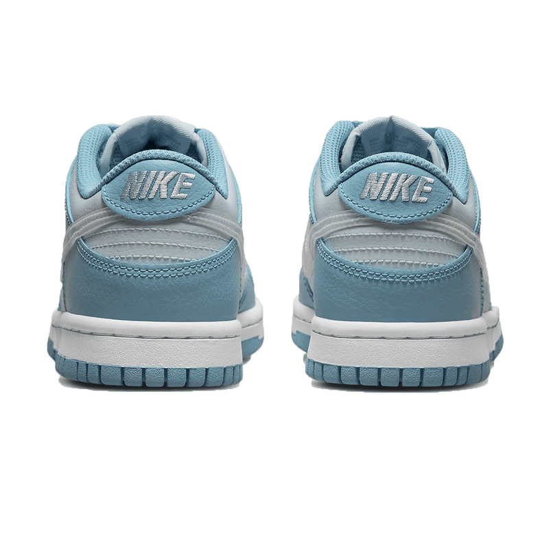 White nikes with clear 2025 bottoms