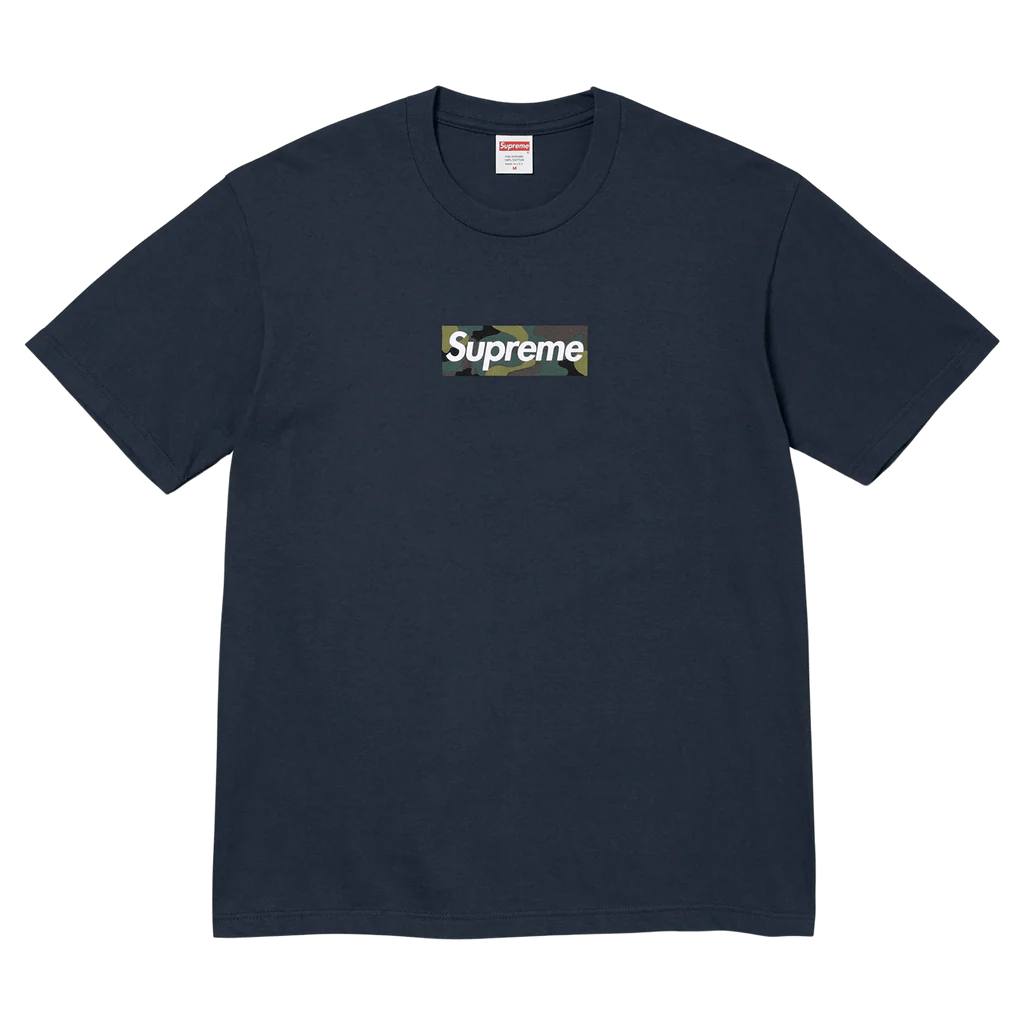 Supreme box logo navy Supreme Box Logo Tee - Size M