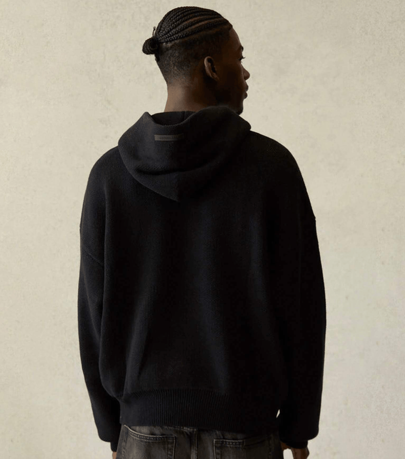 Fear Of God Essentials Knit Pullover Hoodie Black – What's Your Size UK
