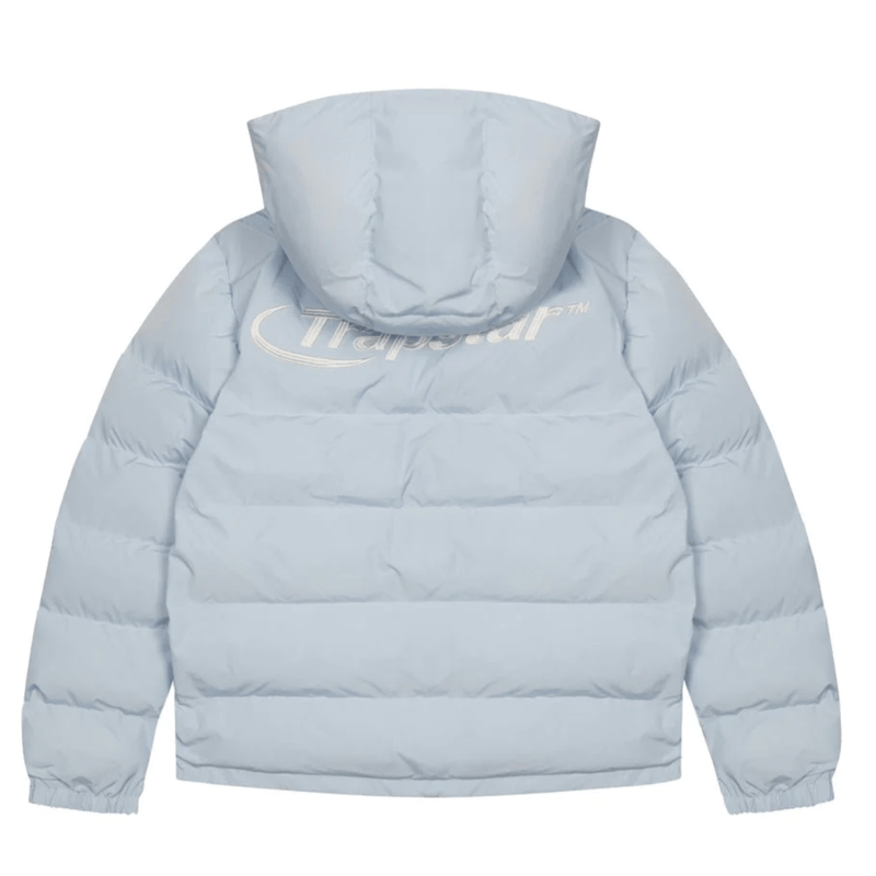 Trapstar Hyperdrive Detachable Hooded Puffer Jacket - Ice Blue