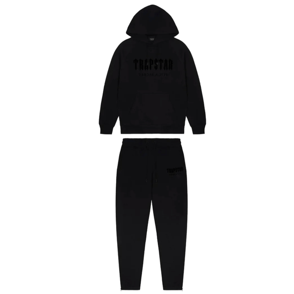 Trapstar Chenille Decoded Hooded Tracksuit Blackout Edition What s Your Size UK