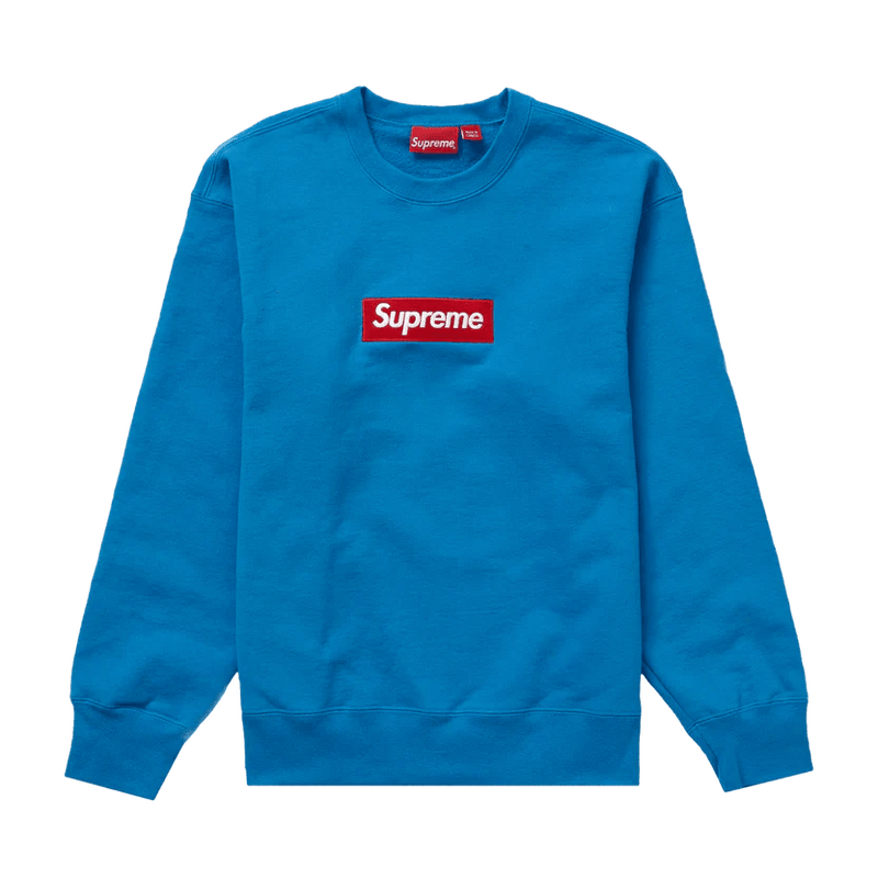 Supreme Box Logo Crewneck Blue FW22 What s Your Size UK