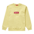 Supreme Box Logo Crewneck 'Pale Yellow' (FW22)