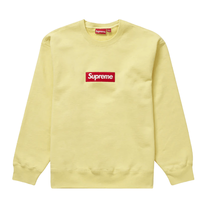 Pale yellow crew neck 2025 sweatshirt