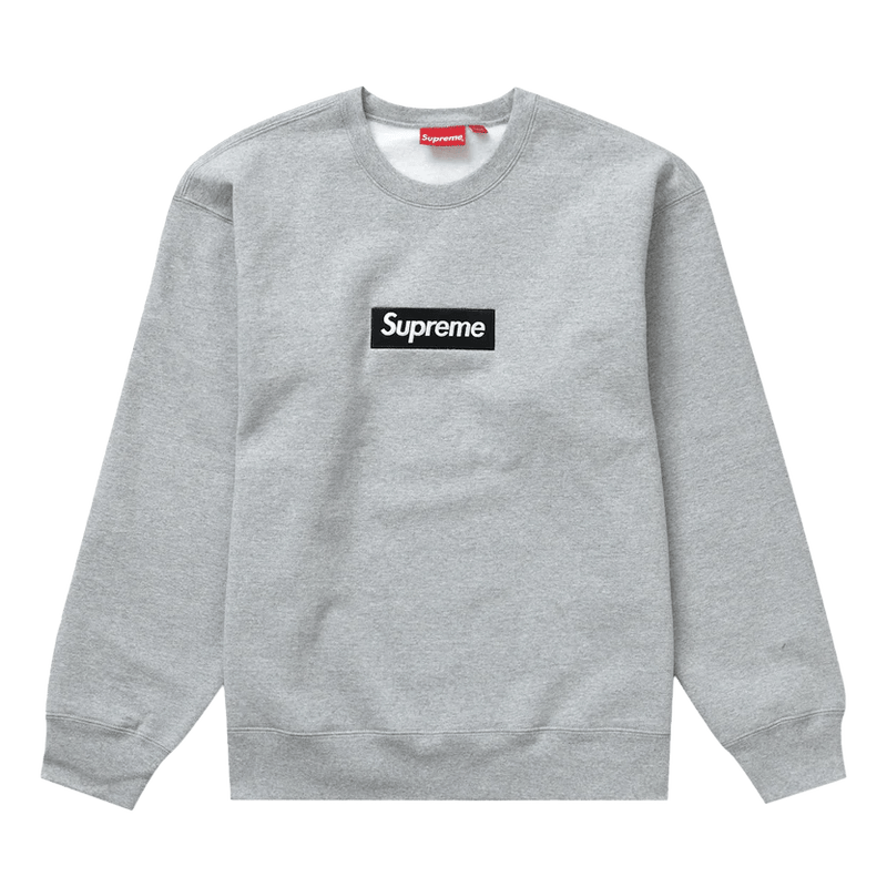 Supreme Box Logo Crewneck Heather Grey FW22 What s Your Size UK