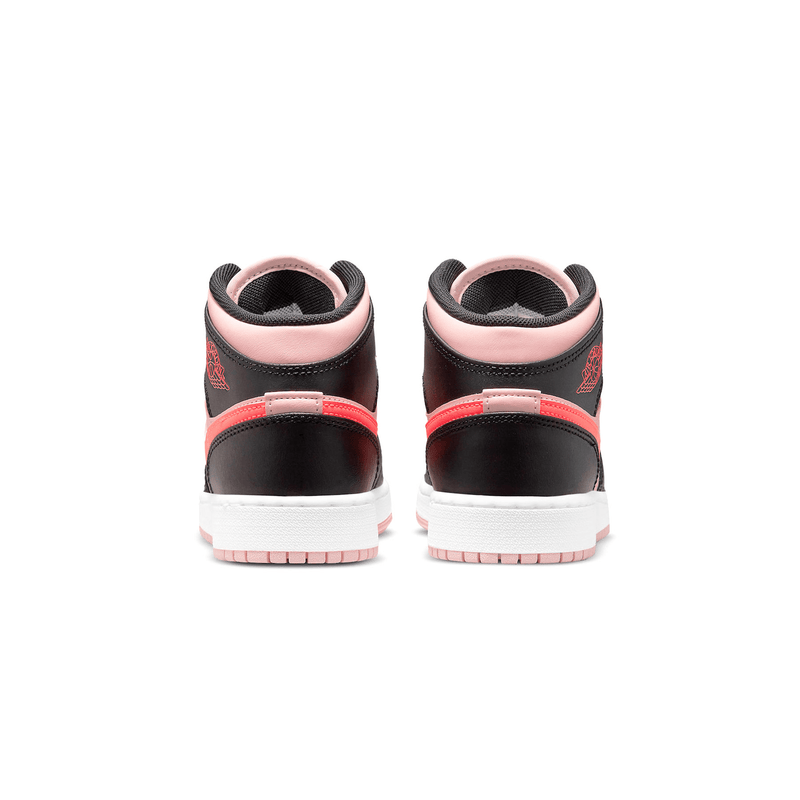 Air Jordan 1 Mid GS 'Black Pink Crimson' - OUTLET