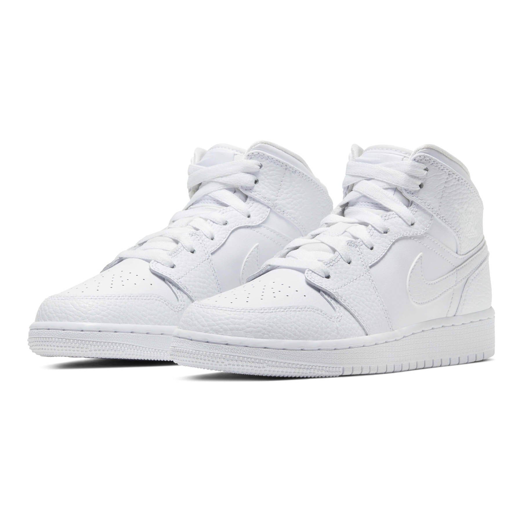 Nike Jordan 1 Mid 'Triple White' – What's Your Size UK