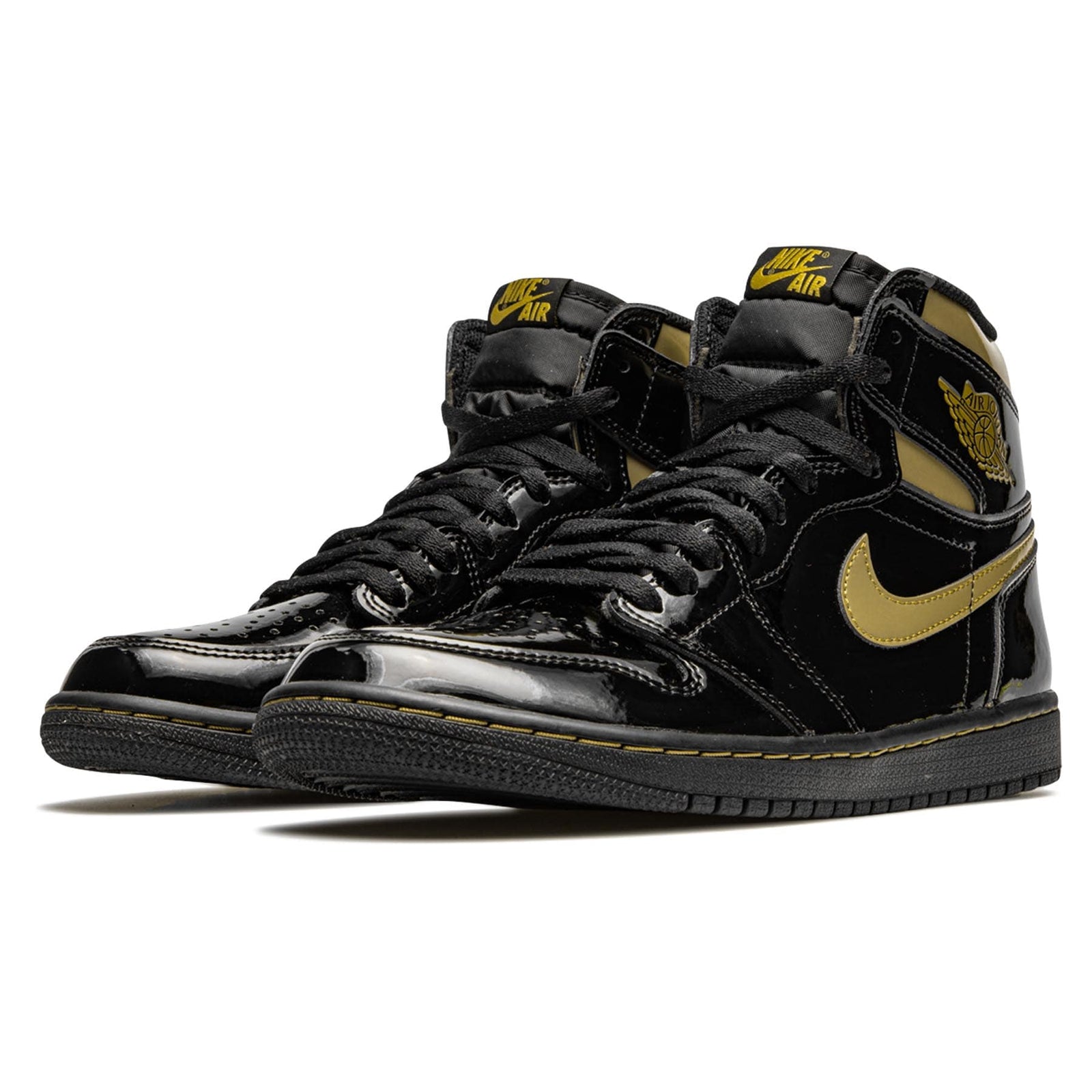 Retro 1 black white gold top