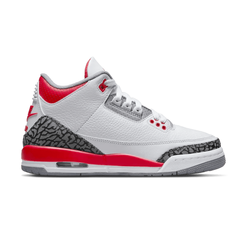 Air jordan 3 white and deals red