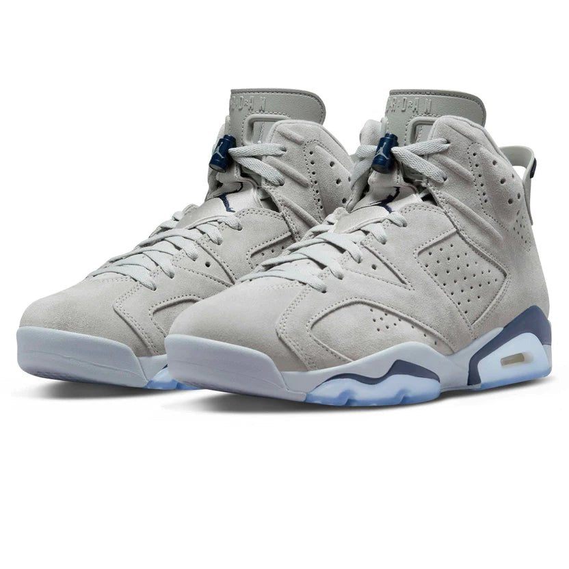 Unc Championship Air Jordan Blue Suede Jordan-6-Retro-Diffused
