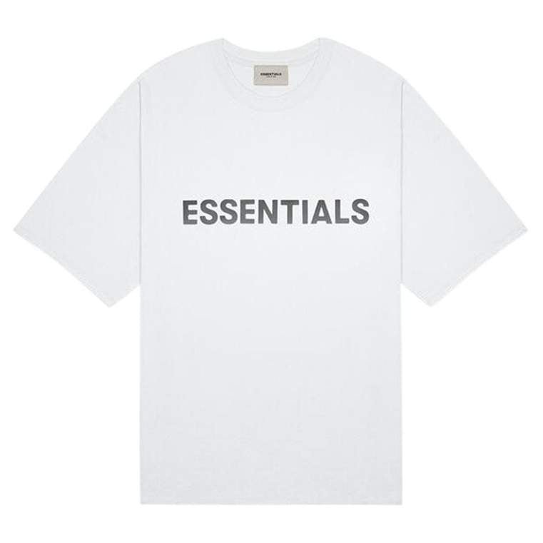 Fear Of God Essentials 3D Silicon Applique Boxy T-Shirt White