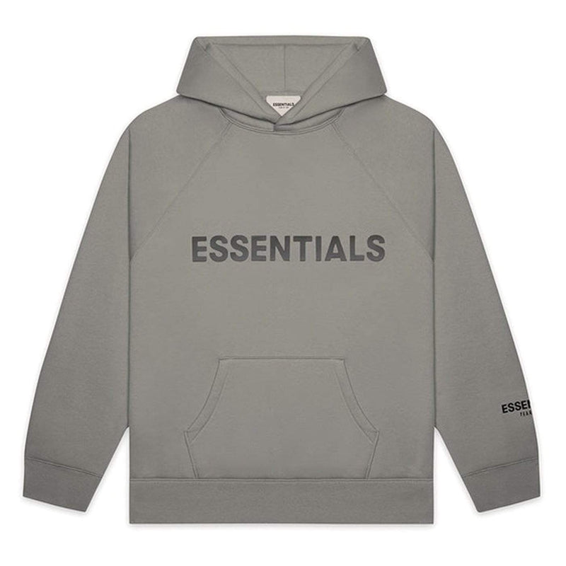 Fear Of God Essentials Pullover Hoodie Applique Logo Cement