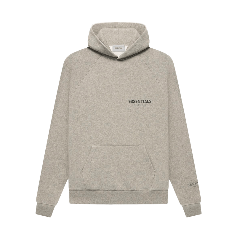 Fear Of God Essentials Core Collection Pullover Hoodie Dark Heather Oatmeal