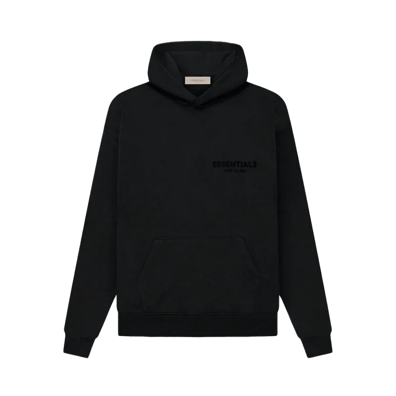 Fear of god essentials logo pullover hoodie hot sale