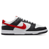 Nike Dunk Low 'Black White Red'