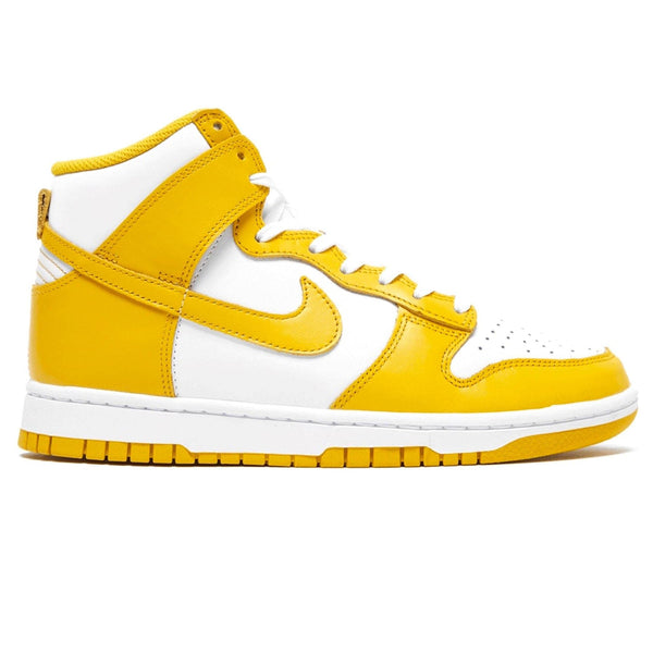 Orange and white 2025 nike dunks high